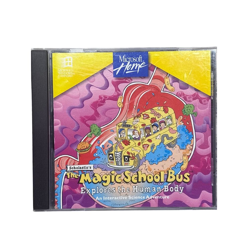 Microsoft - The Magic School Bus - explores the human body PC Game Scholastic